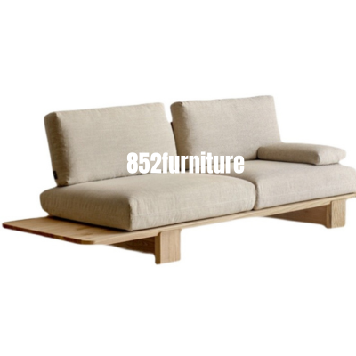 A386 日式布藝梳化 (solid wood sofa)