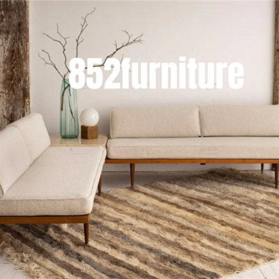 A387 日式布藝梳化 (solid wood sofa)