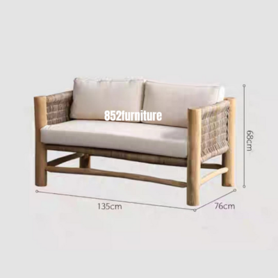 (包送貨安裝 | Delivery and Assembly Included) A404印尼藤編梳化 (Indonesia Rattan Sofa)