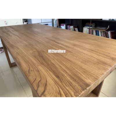 (包送貨安裝 | Delivery and Assembly Included) ​A412老榆木餐桌 (Elm Dining Table)