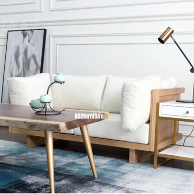 (包送貨安裝 | Delivery and Assembly Included)  A426日式木制梳化 (WOODEN SOFA)