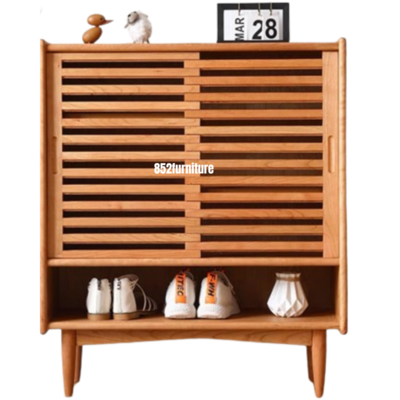 ​A433櫻桃木日式鞋櫃 (wooden shoe cabinet)