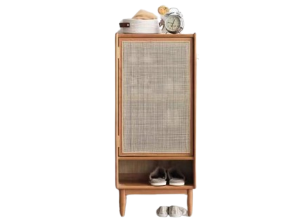 A132 日式藤織面實木鞋櫃 (rattan shoe cabinet)