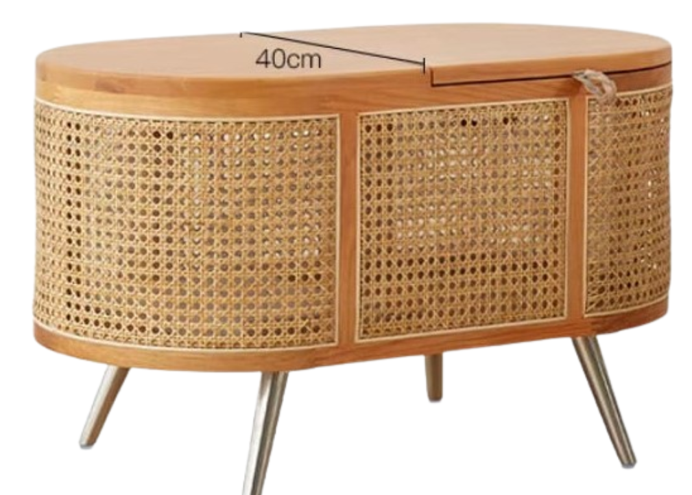 ​A362 日式藤織面茶几 (rattan coffee table)
