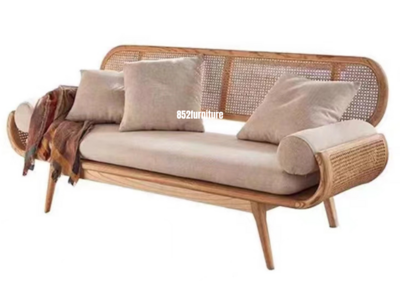 A395 日式藤織梳化 (rattan sofa)
