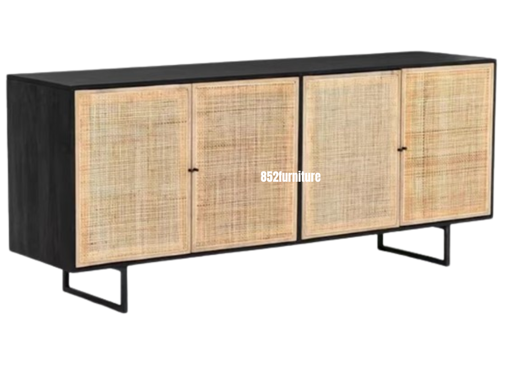 A301日式藤面餐邊櫃 (RATTAN SIDEBOARD)