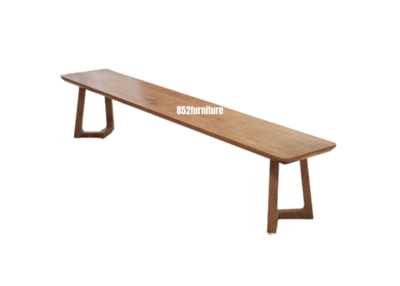 A057 日式實木長椅 (Solid wood bench)