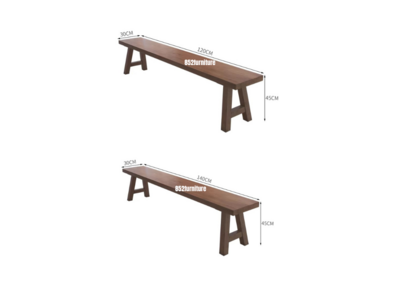 (包送貨安裝 | Delivery and Assembly Included) A062 日式實木長椅 (Solid wood bench)