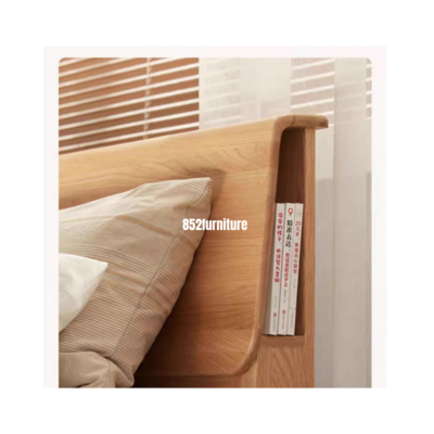 (包送貨安裝 | Delivery and Assembly Included) A103日式橡木大床 (Oak bed frame)