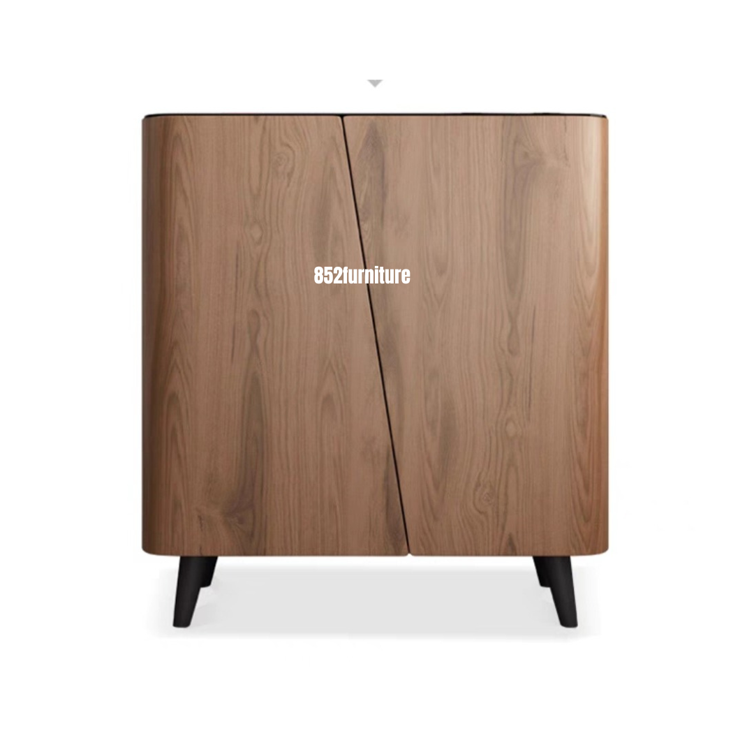 A236黑胡桃貼皮斗櫃 (Black Walnut Veneer Shoe Cabinet)