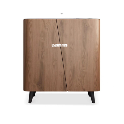 A236黑胡桃貼皮斗櫃 (Black Walnut Veneer Shoe Cabinet)