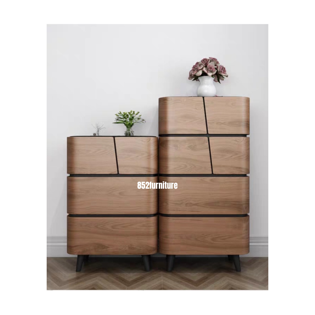 A237黑胡桃貼皮斗櫃 (Black Walnut Veneer Chest of Drawers)