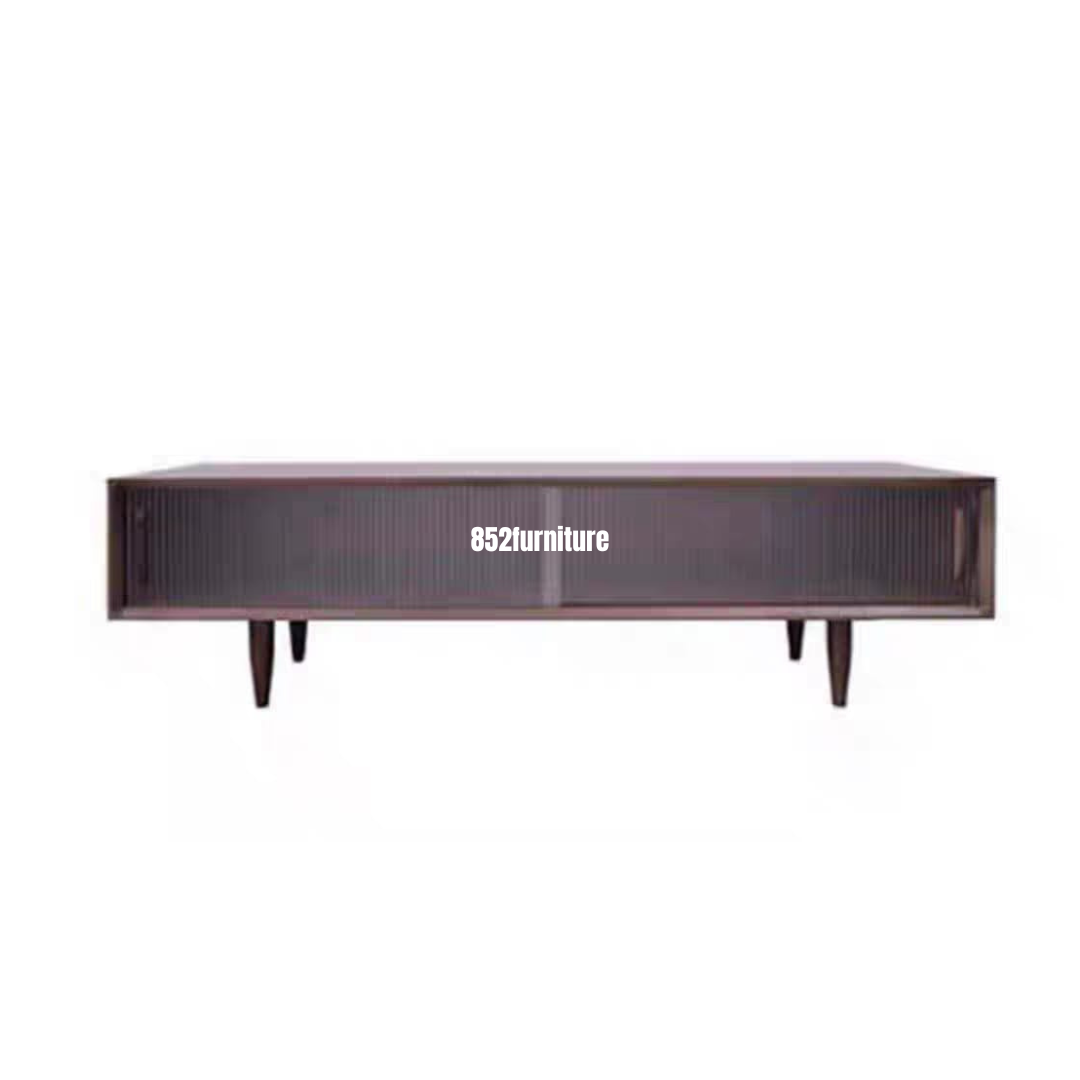 A256長虹玻璃電視櫃 (Reeded Glass Tv Cabinet)