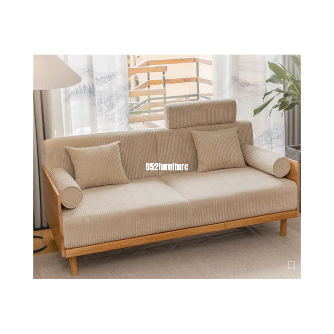 ​A263 日式實木布梳化(Solid wood fabric sofa)