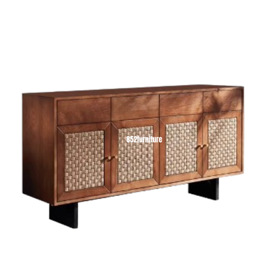 A276 日式藤面餐邊櫃 (rattan dining sideboard)