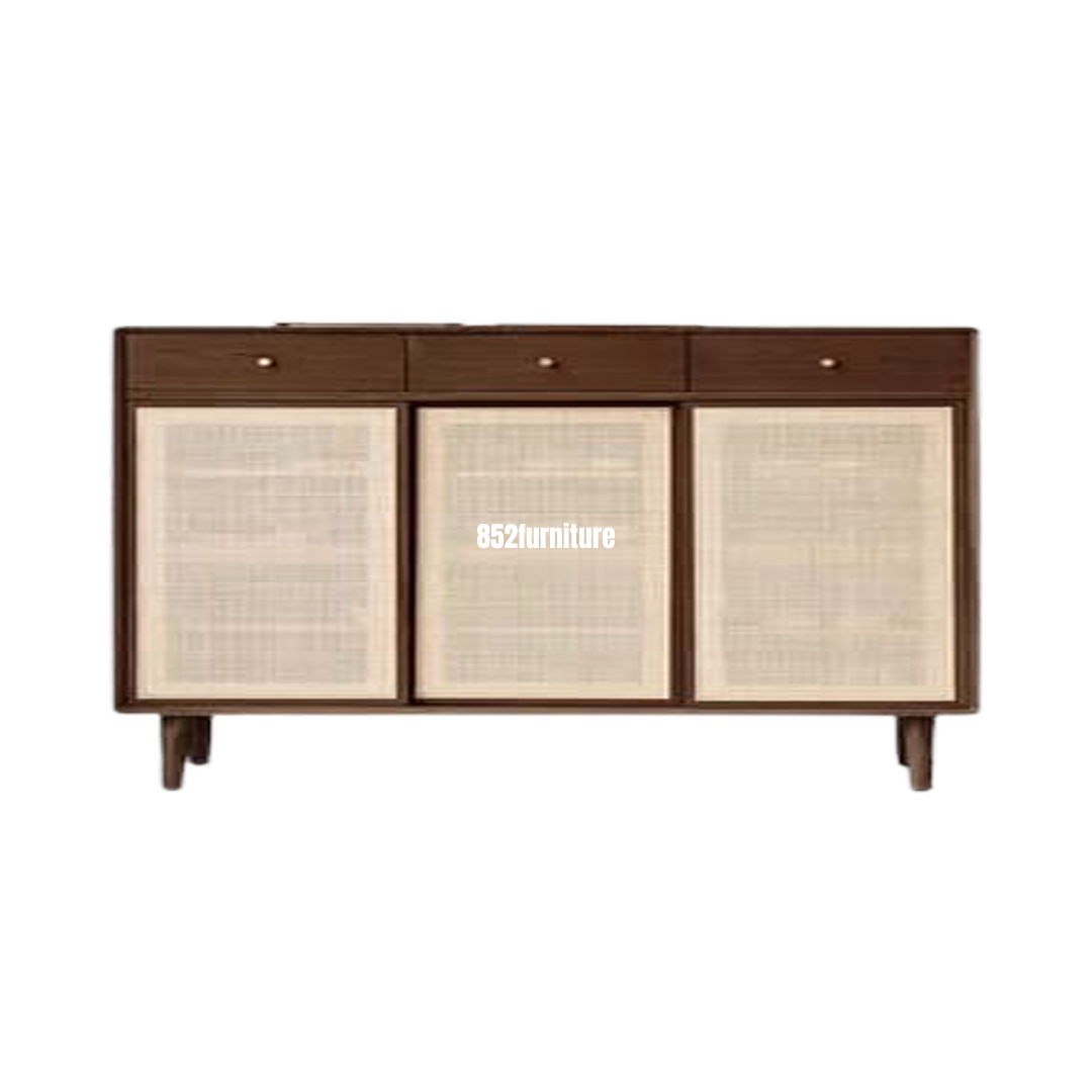 A277日式藤織面鞋櫃 (rattan shoe cabinet)