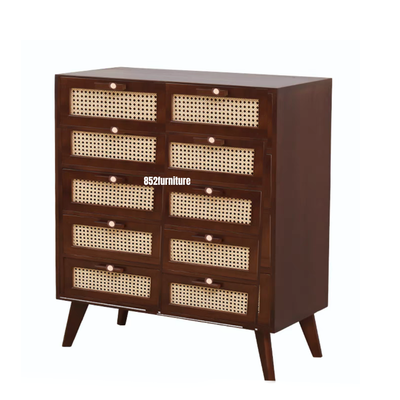 A292 日式藤面斗櫃 (Rattan chest of drawers)