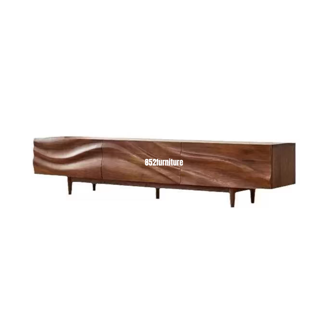 A321水紋實木電視櫃 (solid wood tv cabinet)
