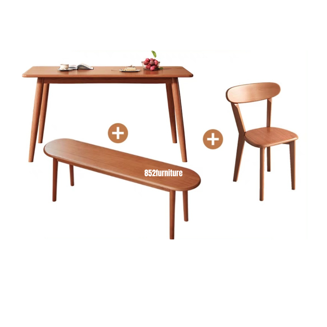 A322餐桌餐椅組合 (dining table with chairs/ bench)