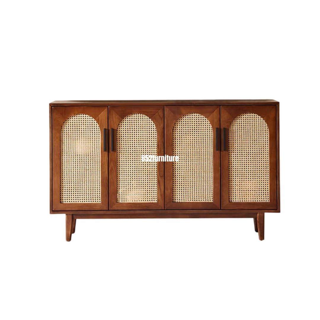 A324日式藤面餐邊櫃 (rattan dinning sideboard)