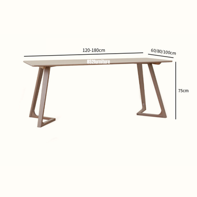 (包送貨安裝 | Delivery and Assembly Included)  A332奶油木餐桌 (dining table)