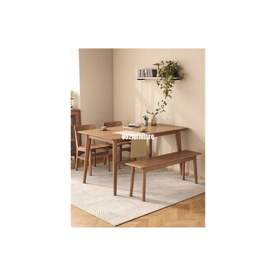 A333日式實木餐桌組合(Solid Wood Dining Table Set)
