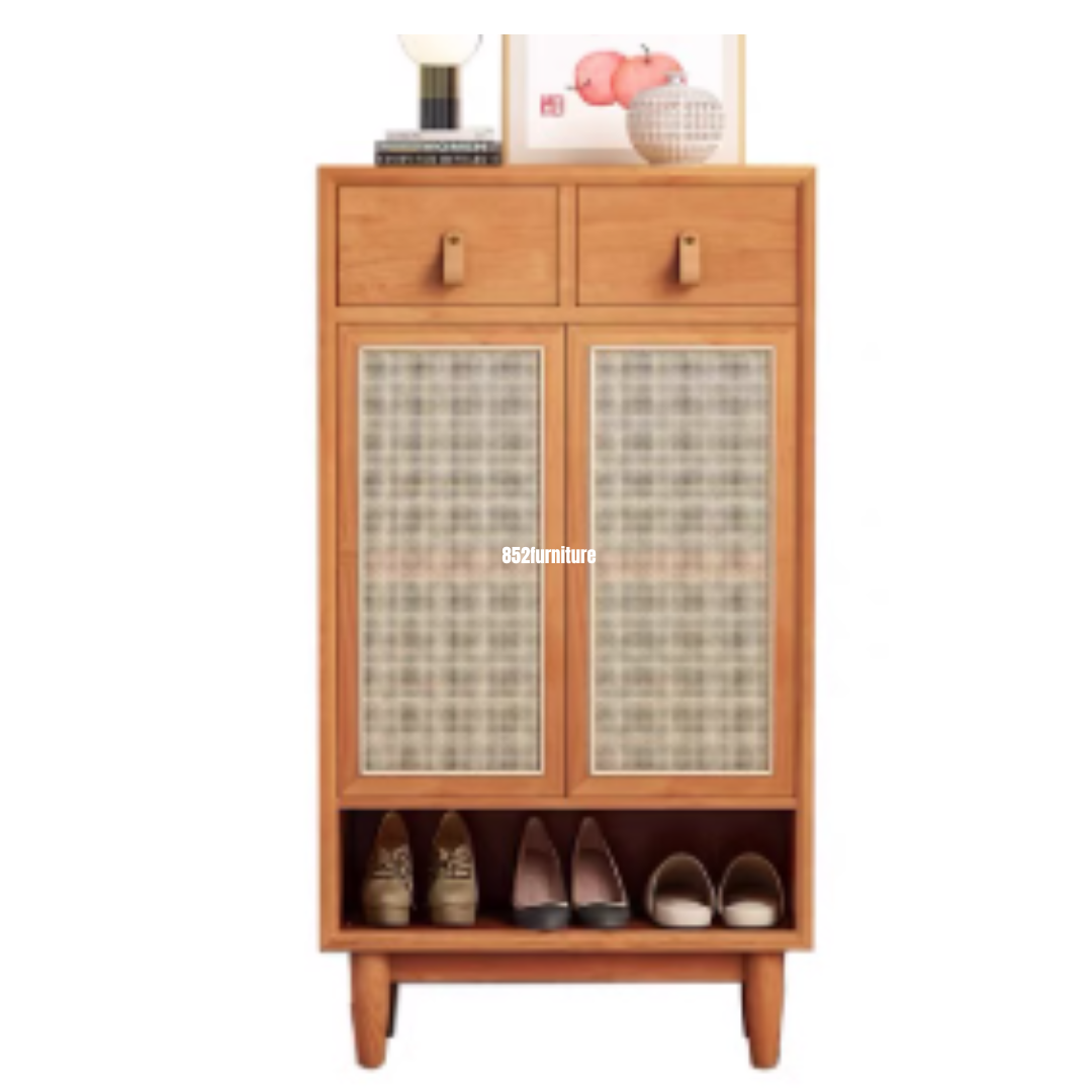 ​A344日式藤面鞋櫃 (rattan shoe cabinet)