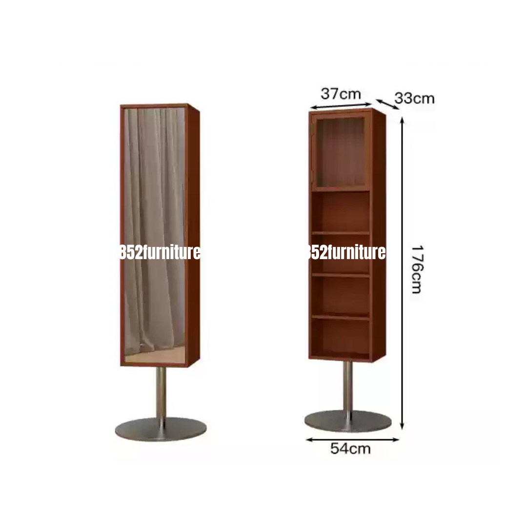 A468實木旋轉全身鏡 (wooded rotating full-length mirror)