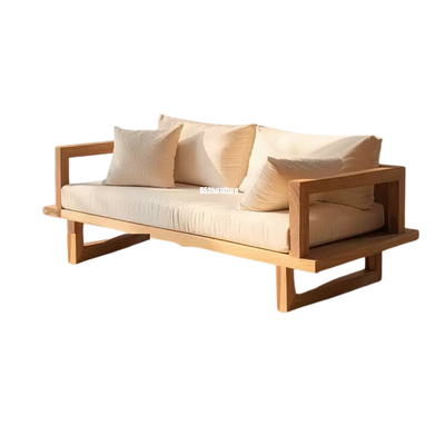 A391 日式布藝梳化 (solid wood sofa)