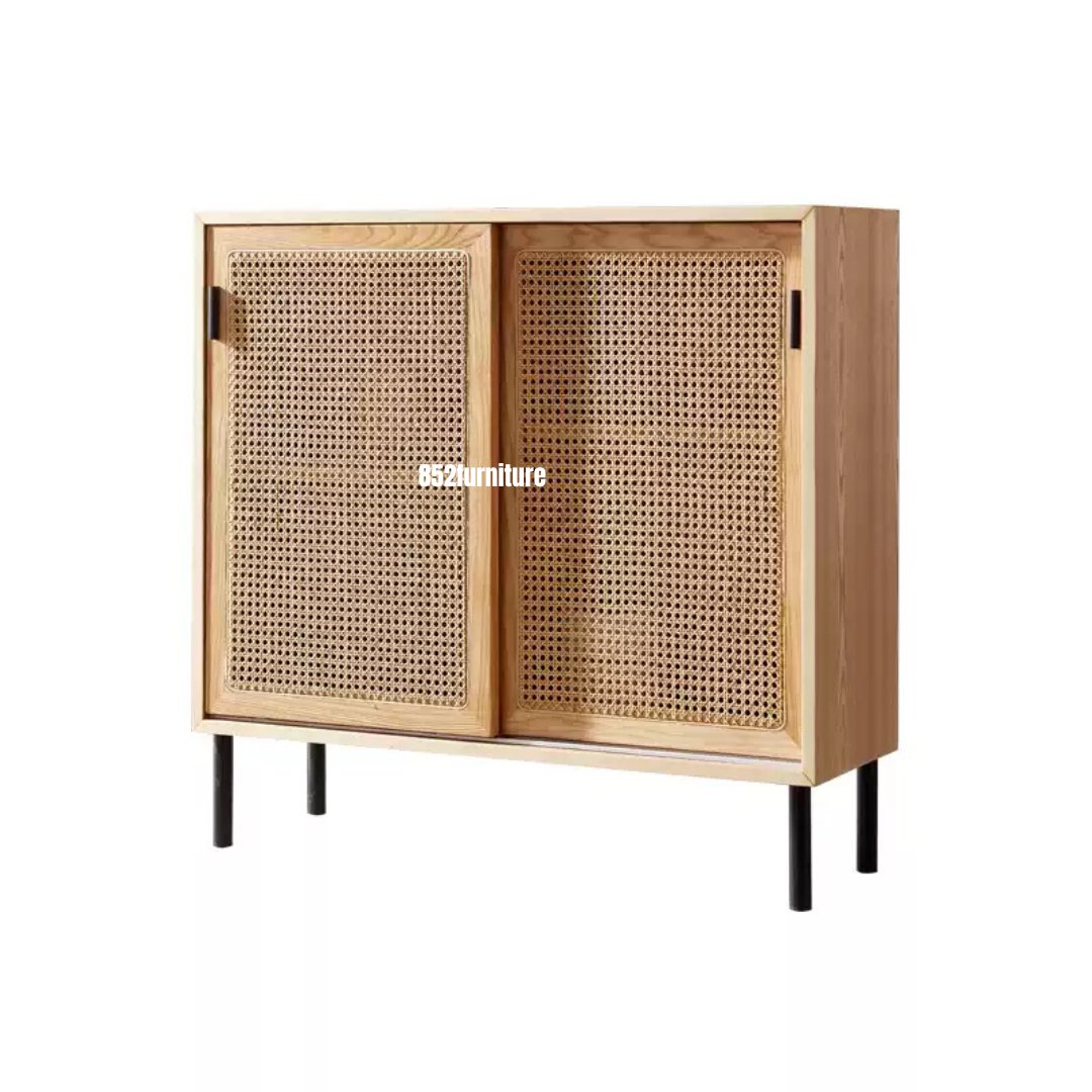 A001藤織門餐邊櫃(rattan door dining sideboard)