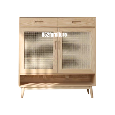 A254藤織面鞋櫃(Rattan shoe cabinet)