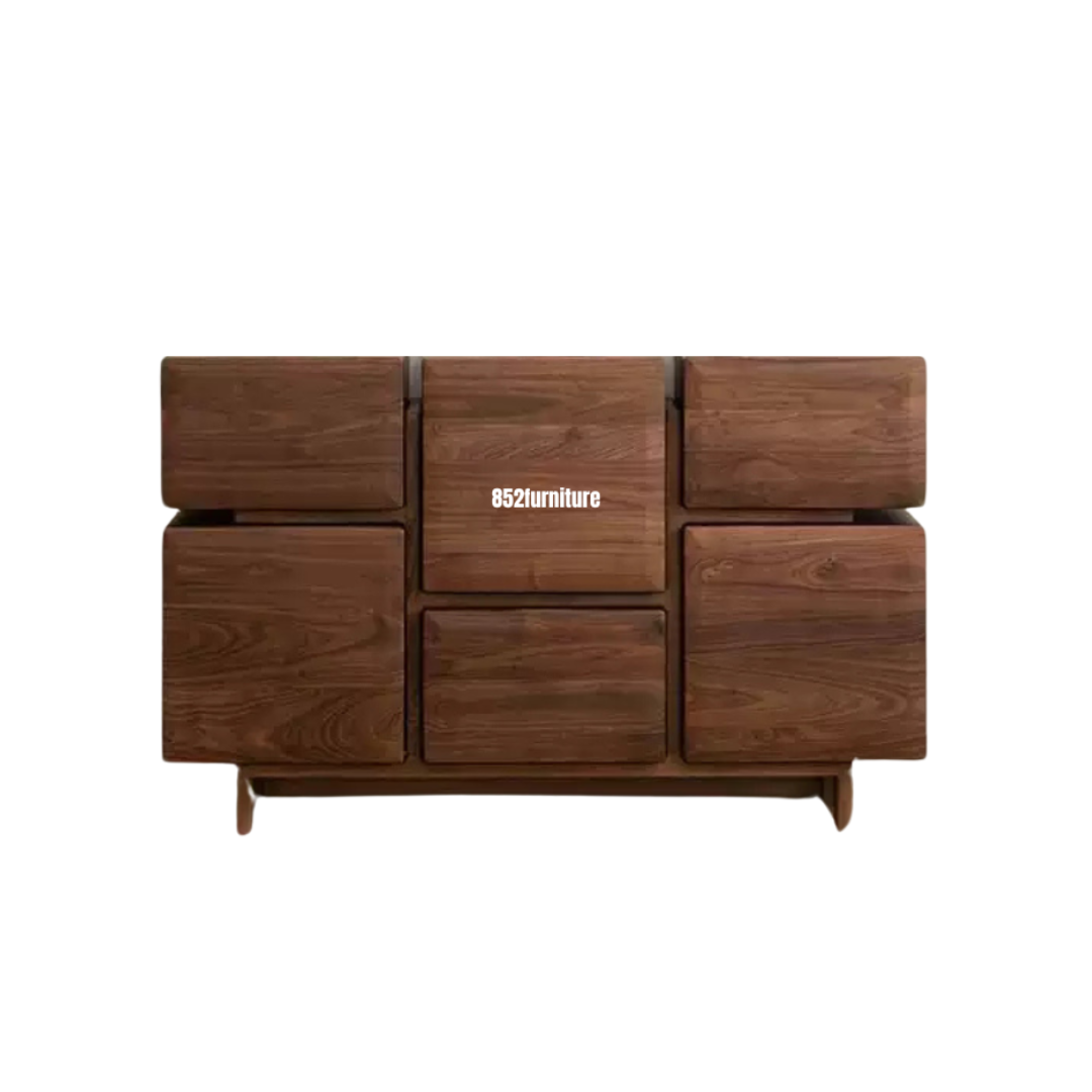 A473北歐實木六斗櫃 (Chest of drawers)