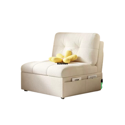 A498日式布藝梳化床 (wooden fabric sofa bed)