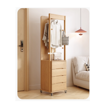 (包送貨安裝 | Delivery and Assembly Included) A371木制旋轉全身鏡 (wooden rotating full-length mirror)