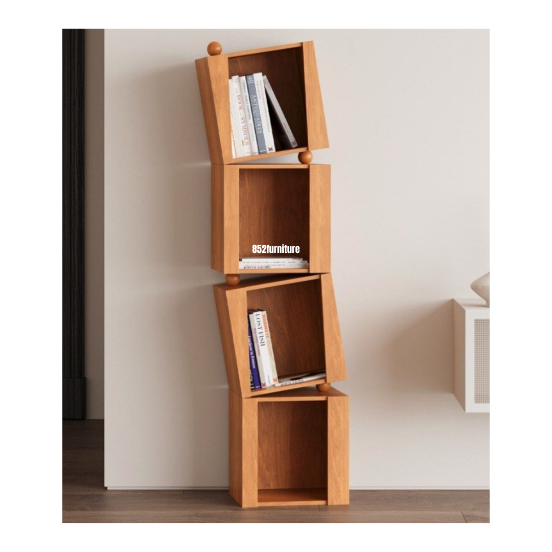 A502原木書櫃 (Wooden Bookshelf)