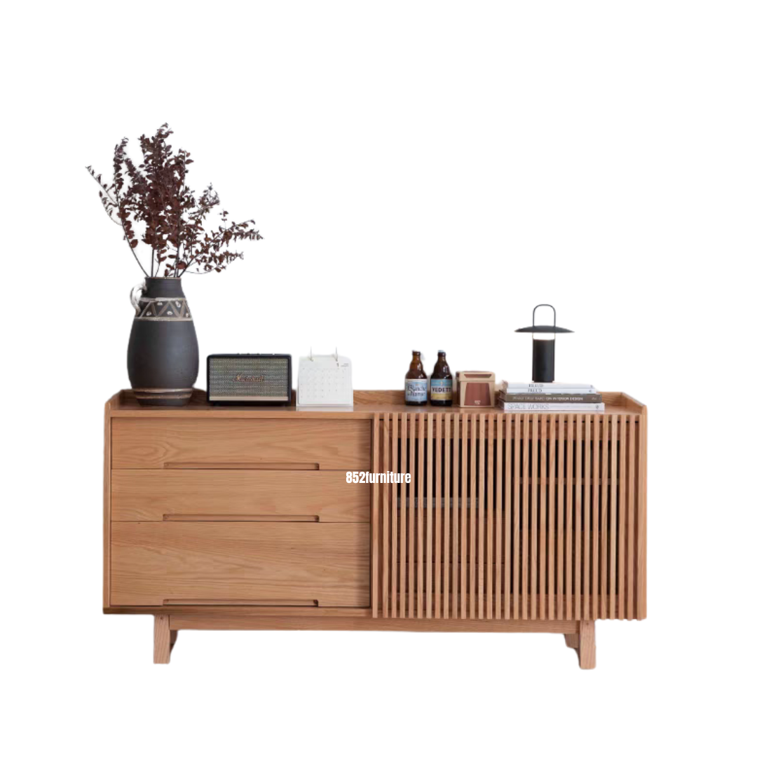 A515日式實木餐邊櫃 (wooden dining sideboard)