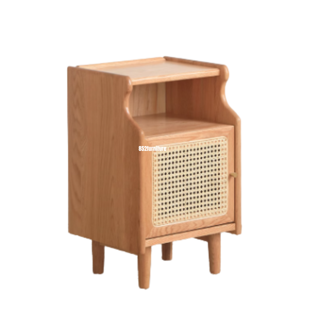 A537日式床頭櫃 (Rattan bedside table)