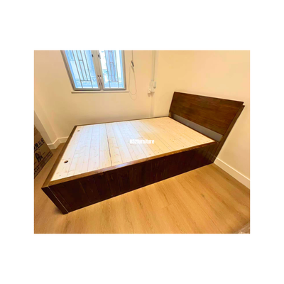 (包送貨安裝 | Delivery and Assembly Included)  A541油壓木制大床 (hydraulic press bed frame)