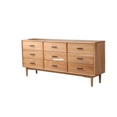A102 日式實木九斗櫃 (Chest of drawers)