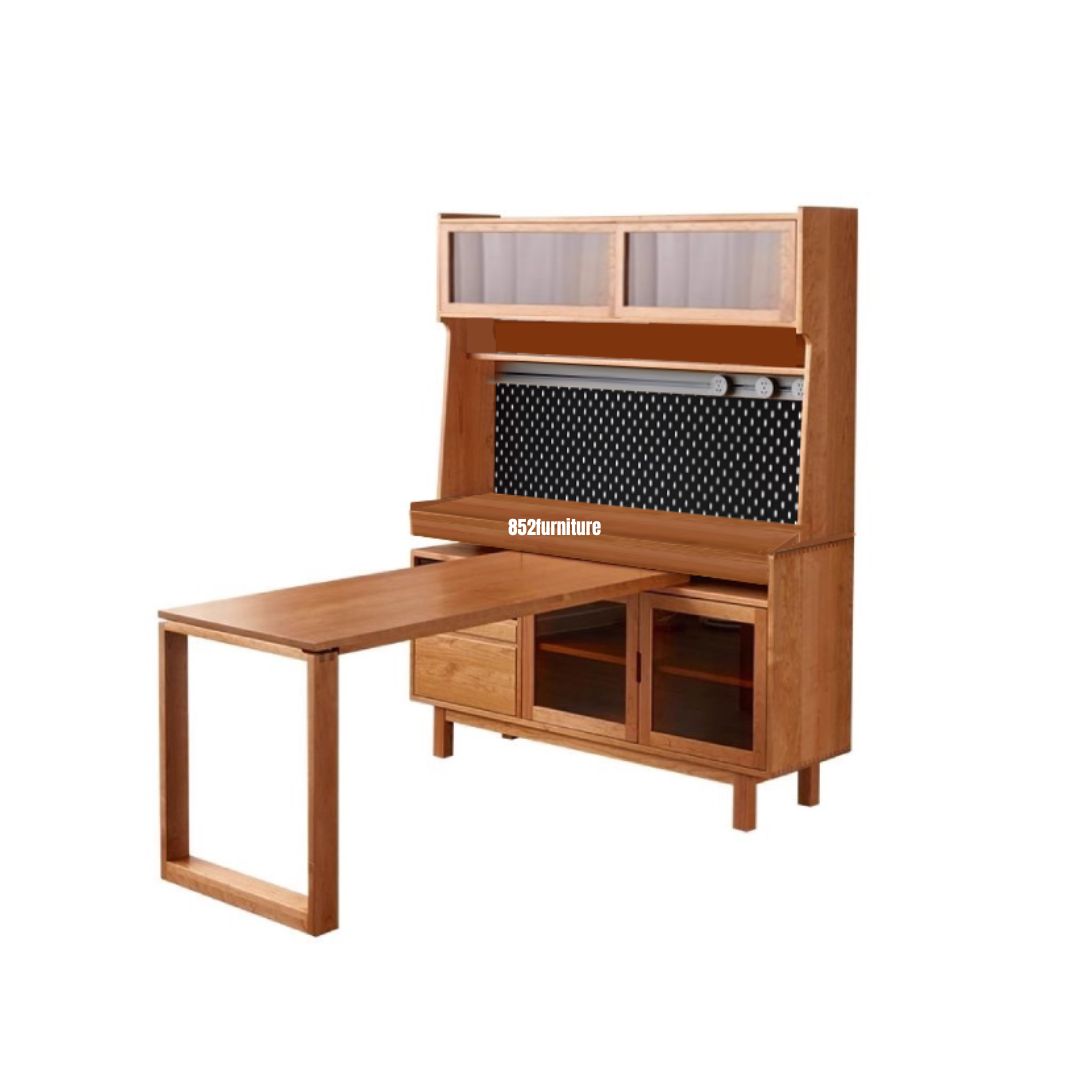 A566 內嵌旋轉餐桌日式餐邊櫃 (Built-in Rotatable Dining Table Sideboard)