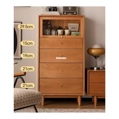 (包送貨安裝 | Delivery and Assembly Included)  A600日式實木五斗櫃 (chest of drawers)