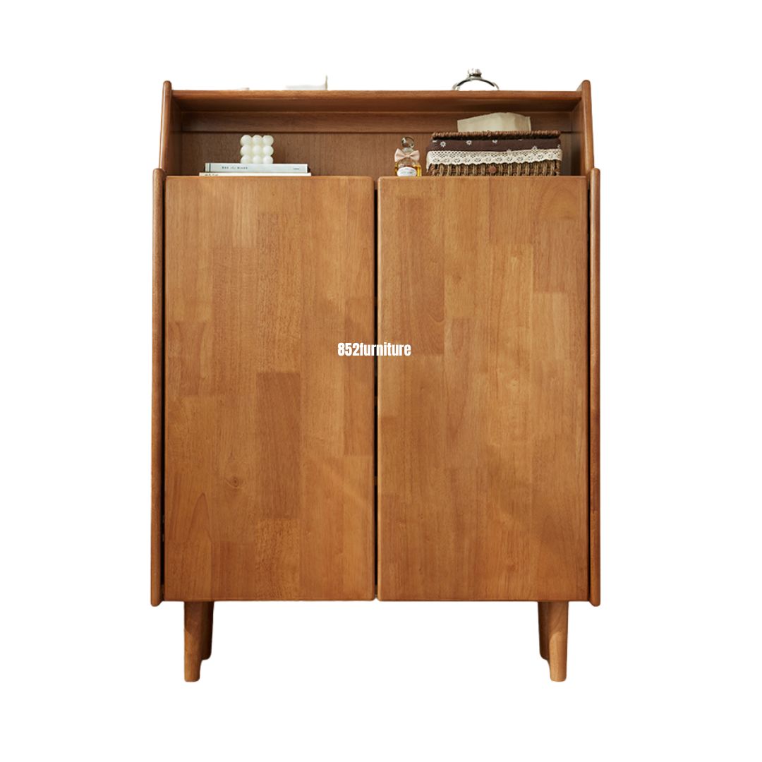 (包送貨安裝 | Delivery and Assembly Included) A601橡膠木日式鞋櫃(Oak shoe cabinet)