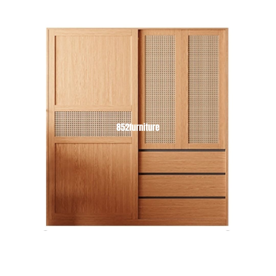 (包送貨安裝 | Delivery and Assembly Included)  A605 趟門衣櫃 (Wooden sliding door wardrobe)