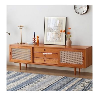 (包送貨安裝 | Delivery and Assembly Included) A607 櫻桃木電視櫃 (Cherry wood tv cabinet)