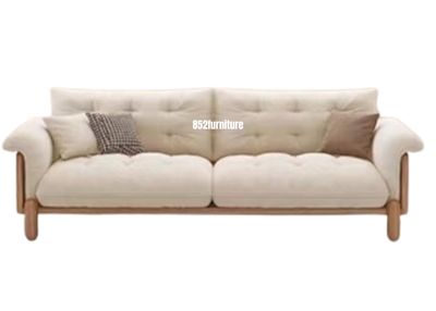 (包送貨安裝 | Delivery and Assembly Included) A393日式乳膠梳化 (wooden sofa)
