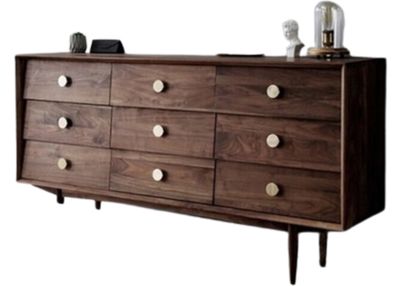 (包送貨安裝 | Delivery and Assembly Included)  A101 北歐實木九斗櫃 (Chest of drawers)