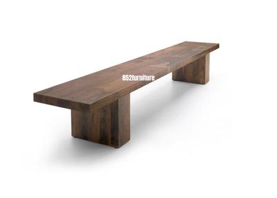 (包送貨安裝 | Delivery and Assembly Included)  A065 日式實木長椅 (Solid wood bench)