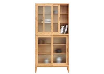 (包送貨安裝 | Delivery and Assembly Included) A118 日式長虹玻璃實木餐櫃 (dining sideboard)