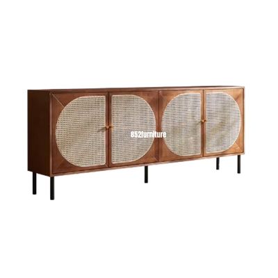 (包送貨安裝 | Delivery and Assembly Included) A273 日式藤面餐邊櫃 (rattan dining sideboard)