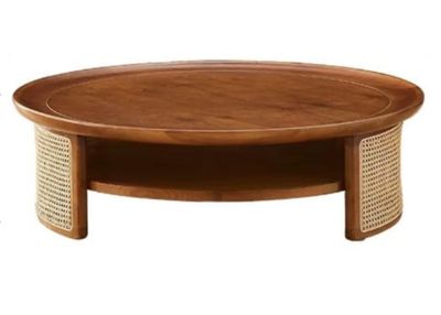 (包送貨安裝 | Delivery and Assembly Included)  ​A365 日式藤織面茶几 (rattan coffee table)